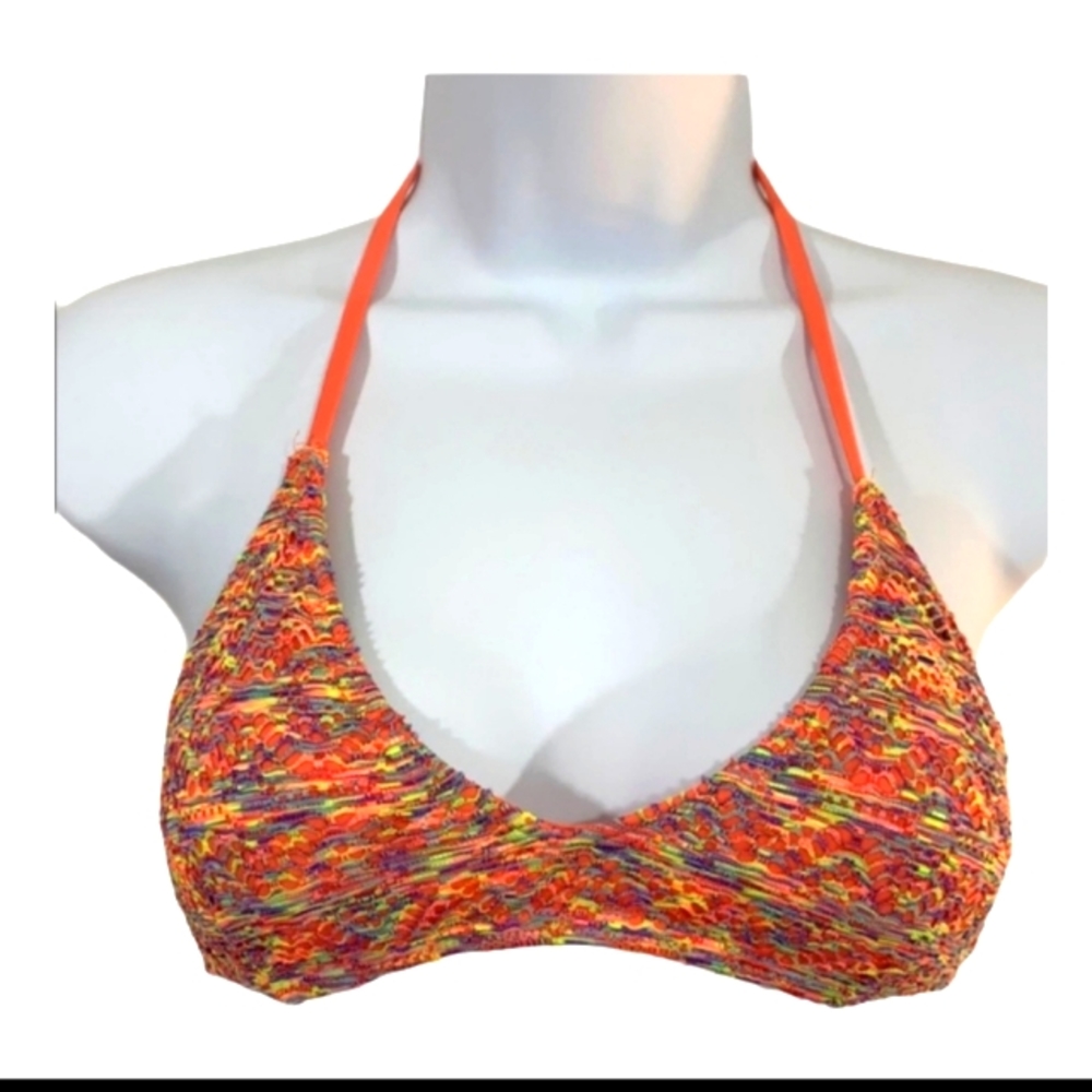 5/$25🌹Reef rainbow coral padded bikini top